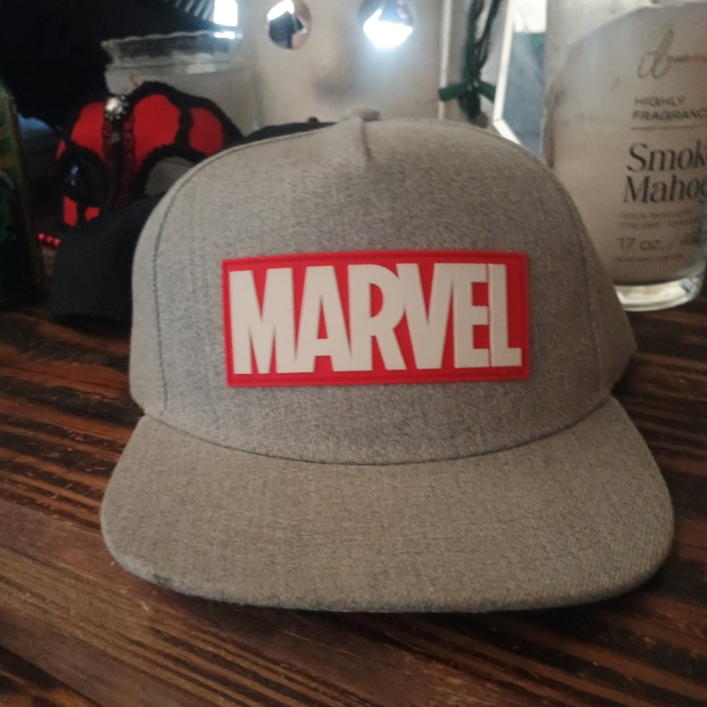 Marvel Avengers Youth Hat Cap Grey Snapback Embossed Stitched on Logo